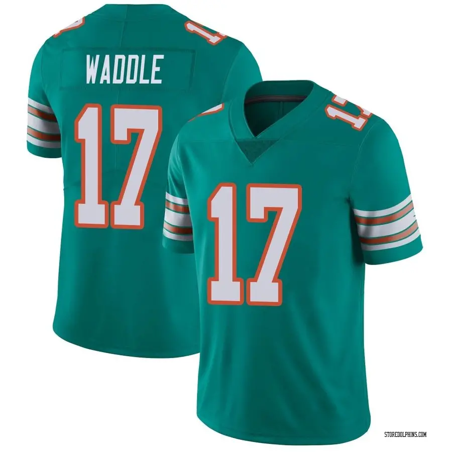 Women's Nike Jaylen Waddle Aqua Miami Dolphins Game Player Jersey