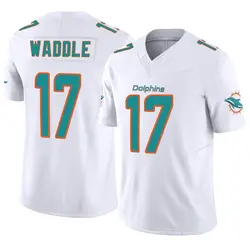 Nike Jaylen Waddle Miami Dolphins Men's Limited White Vapor F.U.S.E. Jersey