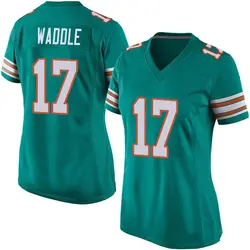 Nike Jaylen Waddle Miami Dolphins Women's Game Aqua Alternate Jersey