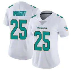 Nike Jaylen Wright Miami Dolphins Women's White limited Vapor Untouchable Jersey