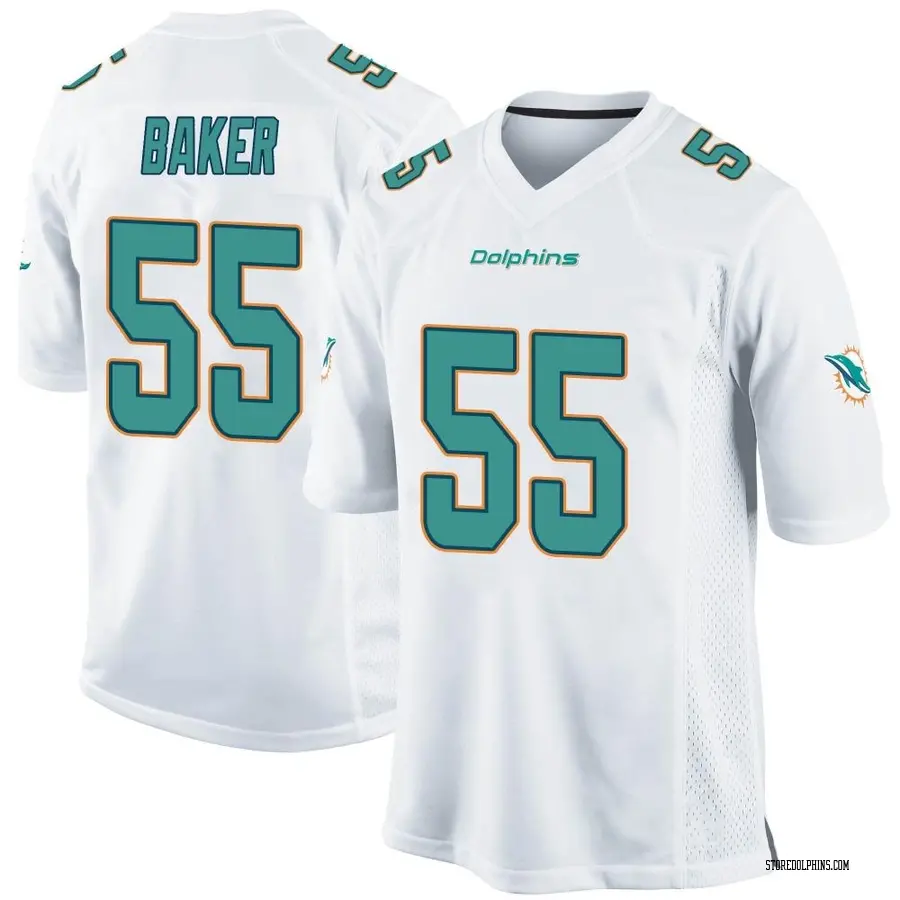 Men's Channing Tindall Miami Dolphins No.0 Game Jersey - White