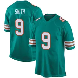 Nike Jonnu Smith Miami Dolphins Youth Game Aqua Alternate Jersey