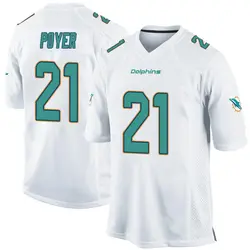 Nike Jordan Poyer Miami Dolphins Men's Game White Jersey