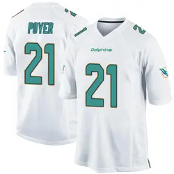 Nike Jordan Poyer Miami Dolphins Youth Game White Jersey