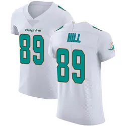 Nike Julian Hill Miami Dolphins Men's Elite White Vapor Untouchable Jersey