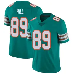 Nike Julian Hill Miami Dolphins Men's Limited Aqua Alternate Vapor Untouchable Jersey