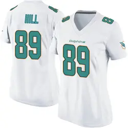 Nike Julian Hill Miami Dolphins Women's Game White Jersey