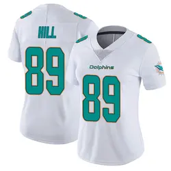 Nike Julian Hill Miami Dolphins Women's White limited Vapor Untouchable Jersey