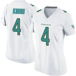 Nike Kader Kohou Miami Dolphins Women's Game White Jersey