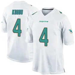 Nike Kader Kohou Miami Dolphins Youth Game White Jersey