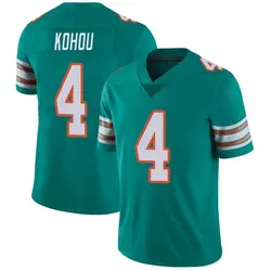 Nike Kader Kohou Miami Dolphins Youth Limited Aqua Alternate Vapor Untouchable Jersey