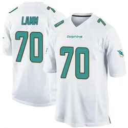 Nike Kendall Lamm Miami Dolphins Men's Game White Jersey