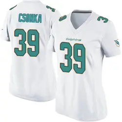 Nike Larry Csonka Miami Dolphins Women's Game White Jersey