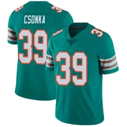 Nike Larry Csonka Miami Dolphins Youth Limited Aqua Alternate Vapor Untouchable Jersey