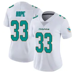 Nike Larry Hope Miami Dolphins Women's White limited Vapor Untouchable Jersey