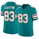 Nike Mark Clayton Miami Dolphins Men's Limited Aqua Alternate Vapor F.U.S.E. Jersey