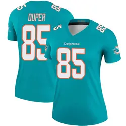 Nike Mark Duper Miami Dolphins Women's Legend Aqua Jersey