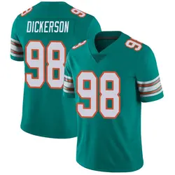 Nike Matt Dickerson Miami Dolphins Men's Limited Aqua Alternate Vapor Untouchable Jersey