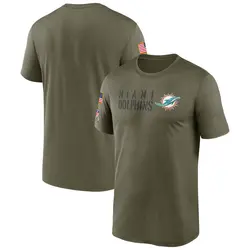 Nike Miami Dolphins Men's Legend Olive 2022 Salute to Service Team T-Shirt