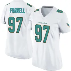 Nike Neil Farrell Miami Dolphins Women's Game White Jersey