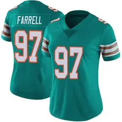 Nike Neil Farrell Miami Dolphins Women's Limited Aqua Alternate Vapor Untouchable Jersey