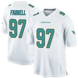 Nike Neil Farrell Miami Dolphins Youth Game White Jersey