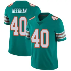 Nike Nik Needham Miami Dolphins Men's Limited Aqua Alternate Vapor Untouchable Jersey