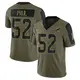 Nike Patrick Paul Miami Dolphins Men's Limited Olive 2021 Salute To Service Jersey