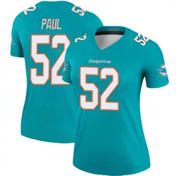 Nike Patrick Paul Miami Dolphins Women's Legend Aqua Jersey