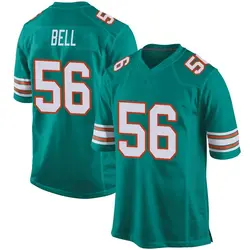 Nike Quinton Bell Miami Dolphins Men's Game Aqua Alternate Jersey