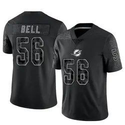 Nike Quinton Bell Miami Dolphins Men's Limited Black Reflective Jersey