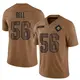 Nike Quinton Bell Miami Dolphins Men's Limited Brown 2023 Salute To Service Jersey