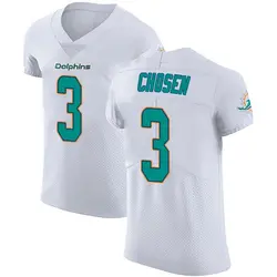 Nike Robbie Chosen Miami Dolphins Men's Elite White Vapor Untouchable Jersey