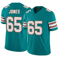 Nike Robert Jones Miami Dolphins Men's Limited Aqua Alternate Vapor F.U.S.E. Jersey