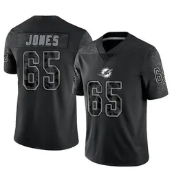 Nike Robert Jones Miami Dolphins Men's Limited Black Reflective Jersey