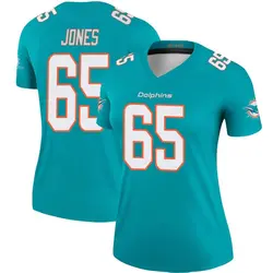 Nike Robert Jones Miami Dolphins Women's Legend Aqua Jersey