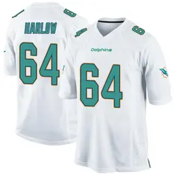 Nike Sean Harlow Miami Dolphins Men's Game White Jersey