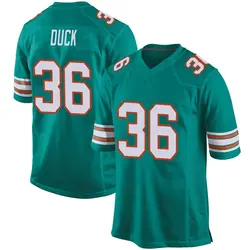 Nike Storm Duck Miami Dolphins Men's Game Aqua Alternate Jersey