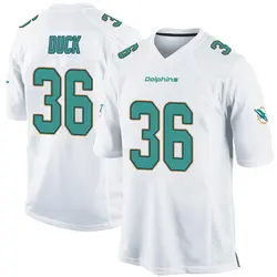 Nike Storm Duck Miami Dolphins Men's Game White Jersey