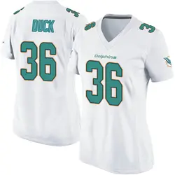 Nike Storm Duck Miami Dolphins Women's Game White Jersey