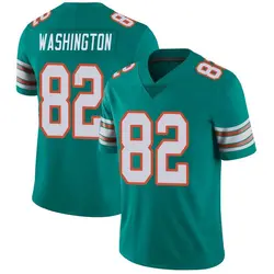 Nike Tahj Washington Miami Dolphins Men's Limited Aqua Alternate Vapor Untouchable Jersey