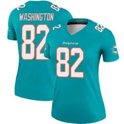 Nike Tahj Washington Miami Dolphins Women's Legend Aqua Jersey