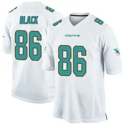 Nike Tarik Black Miami Dolphins Youth Game White Jersey