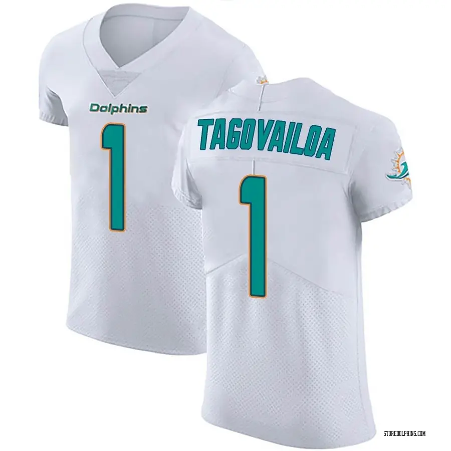 Nike Men's Miami Dolphins Tua Tagovailoa #1 Aqua Game Jersey