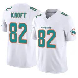 Nike Tyler Kroft Miami Dolphins Men's Limited White Vapor F.U.S.E. Jersey