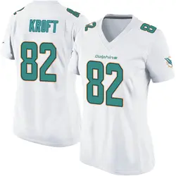 Nike Tyler Kroft Miami Dolphins Women's Game White Jersey