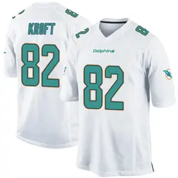 Nike Tyler Kroft Miami Dolphins Youth Game White Jersey