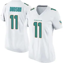 Nike Tyrel Dodson Miami Dolphins Women's Game White Jersey