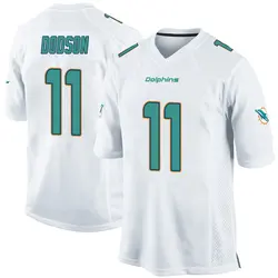 Nike Tyrel Dodson Miami Dolphins Youth Game White Jersey