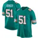 Nike Tyus Bowser Miami Dolphins Men's Game Aqua Alternate Jersey